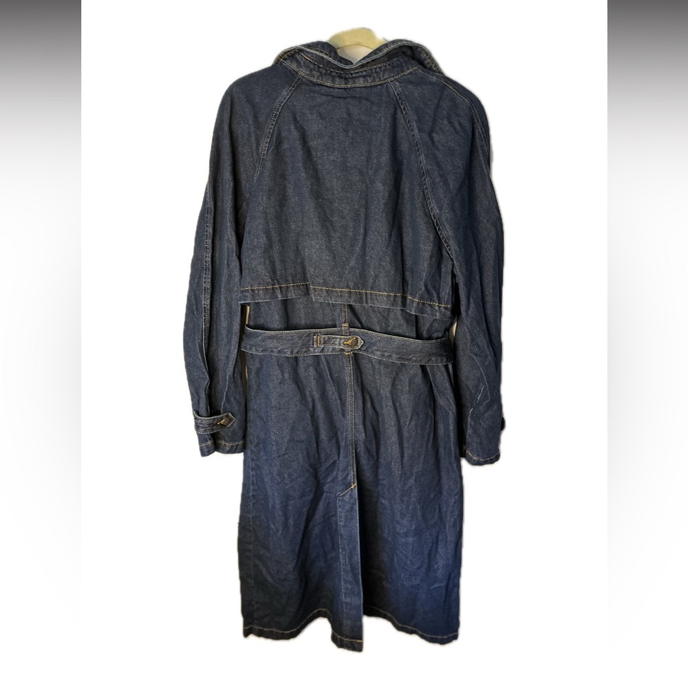 Women's Denim Trench Coat - Picture 4 of 4